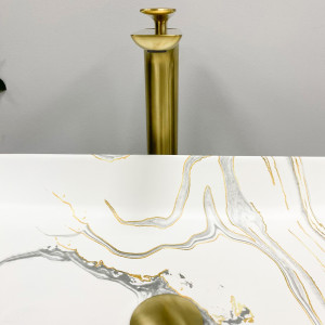 Умывальник VBI FLORENTIA BLUE MATT накладной VBI-015003 фото