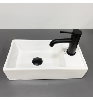 Умывальник VBI LAGO L WHITE накладной подвесной VBI-015611 фото