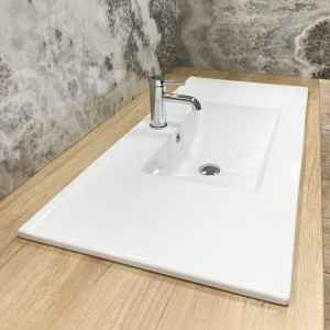 Умывальник VBI FERRARA 100 WHITE врезной VBI-018030 фото