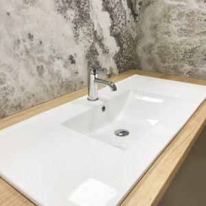 Умывальник VBI FERRARA 100 WHITE врезной VBI-018030 фото