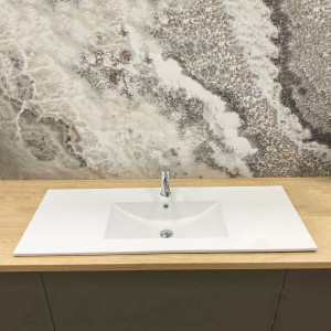 Умывальник VBI LAGO L WHITE накладной подвесной VBI-015611 фото