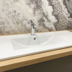 Умывальник VBI LAGO L WHITE накладной подвесной VBI-015611 фото