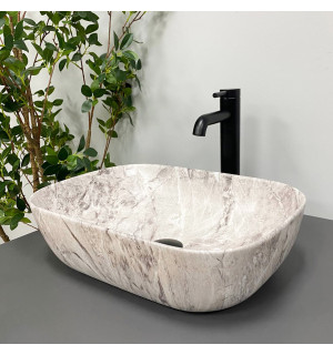 Умывальник VBI RAVENNA STONE MATT накладной VBI-011217 фото