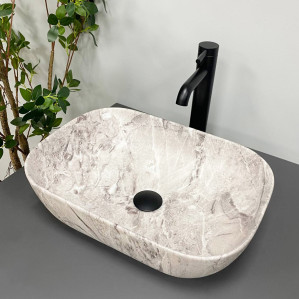 Умывальник VBI RAVENNA STONE MATT накладной VBI-011217 фото