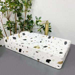 Умывальник VBI TRIEST TERAZZO GLOSSY накладной VBI-012706 фото