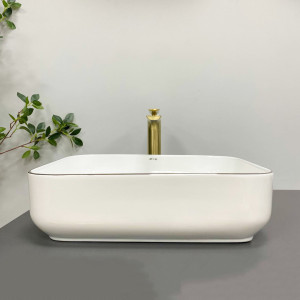 Умывальник VBI TRIEST BLACK MARMO GLOSSY накладной VBI-012707 фото