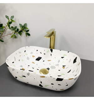 Умывальник VBI RAVENNA TERAZZO GLOSSY накладной VBI-011219 фото