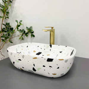 Умывальник VBI RAVENNA TERAZZO GLOSSY накладной VBI-011219 фото