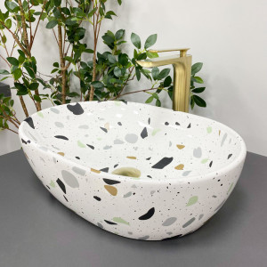 Умывальник VBI MODENA S TERAZZO GLOSSY накладной VBI-012004 фото