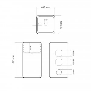 Умывальник VBI LUKKA TERAZZO GLOSSY напольный VBI-019009 фото