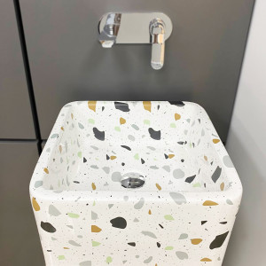 Умывальник VBI VALIANO MARBLE BLACK MATT накладной VBI-016101 фото