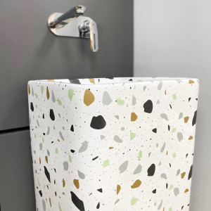 Умывальник VBI VALIANO MARBLE BLACK MATT накладной VBI-016101 фото