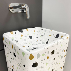 Умывальник VBI LUKKA TERAZZO GLOSSY напольный VBI-019009 фото