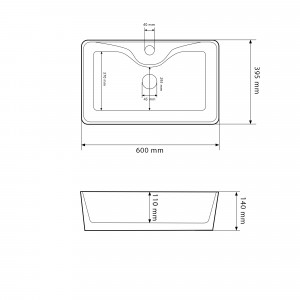 Умывальник VBI RAVENNA TERAZZO GLOSSY накладной VBI-011219 фото