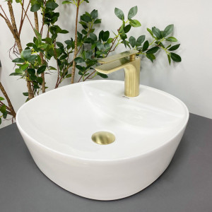 Умывальник VBI TURIN GOLD GLOSSY накладной VBI-011509 фото