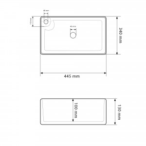 Умывальник VBI LUCITO WHITE накладной VBI-015502 фото