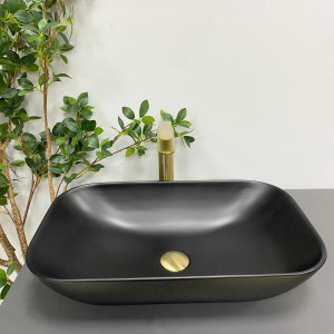Умывальник VBI AVEZZANO BLACK MATT накладной VBI-014401 фото