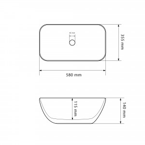 Умывальник VBI AVEZZANO BLUE MATT накладной VBI-014403 фото