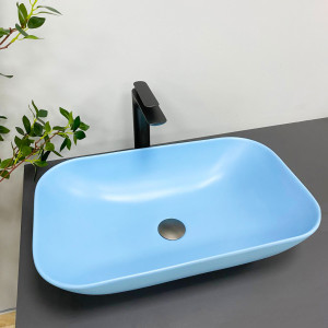 Умывальник VBI AVEZZANO BLUE MATT накладной VBI-014403 фото