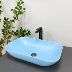 Умывальник VBI AVEZZANO BLUE MATT накладной VBI-014403 фото