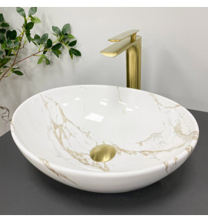 Умывальник VBI PARMA STAINS GLOSSY накладной VBI-011015 фото