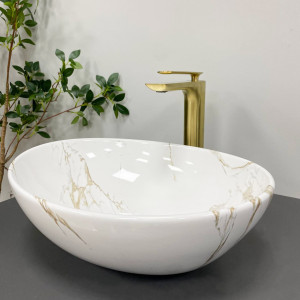 Умывальник VBI PARMA STAINS GLOSSY накладной VBI-011015 фото