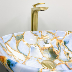 Умывальник VBI AVEZZANO GREEN MATT накладной VBI-014404 фото