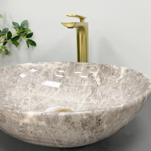 Умывальник VBI PARMA GREY STONE GLOSSY накладной VBI-011018 фото