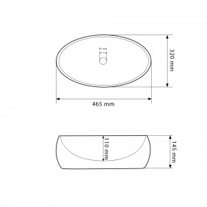 Умывальник VBI VENETO AIAX GLOSSY накладной VBI-012809 фото