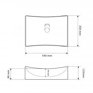 Умывальник VBI VIAREGGIO WHITE накладной VBI-016201 фото