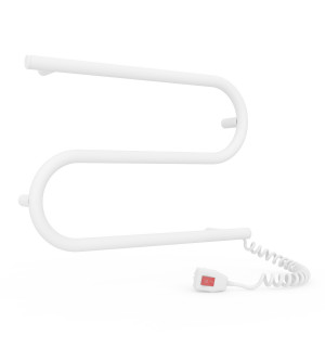 Электрический полотенцесушитель Laris Зебра Змеевик 25 ЧК2 500 х 330 Э подкл. 
справа фото