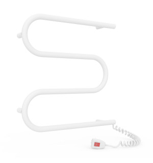 Электрический полотенцесушитель Laris Зебра Змеевик 25 ЧК3 500 х 500 Э подкл. справа фото