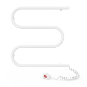 Электрический полотенцесушитель Laris Стандарт П5 500 х 660 с полкой Э подкл. слева фото