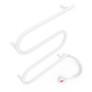 Электрический полотенцесушитель Laris Стандарт П5 500 х 660 с полкой Э подкл. слева фото