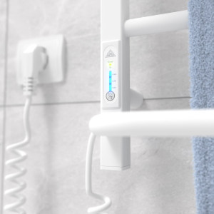 Электрический полотенцесушитель Laris Зебра Комфорт ЧК6 500 х 600 Э подкл. слева R3 фото