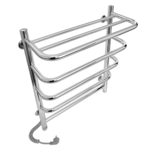 Электрический полотенцесушитель Laris Стандарт П5 500 х 660 с полкой Э подкл. 
слева фото