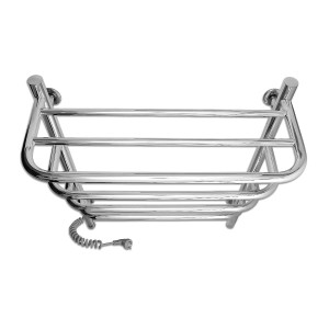 Электрический полотенцесушитель Laris Стандарт П5 500 х 660 с полкой Э подкл. 
слева фото