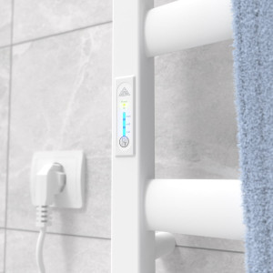 Электрический полотенцесушитель Laris Зебра Атлант ЧК8 500 х 900 Э подкл. слева R3 фото