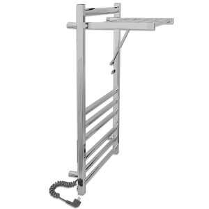 Электрический полотенцесушитель Laris Зебра Альфа ЧК6 500 х 600 Э подкл. справа R3 фото