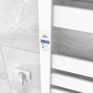 Электрический полотенцесушитель Laris Зебра Гефест Премиум ЧК10 500 х 1200 Э подкл. слева фото