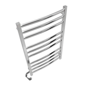 Электрический полотенцесушитель Laris Зебра Змеевик 25 ЧК3 500 х 500 Э подкл. слева фото