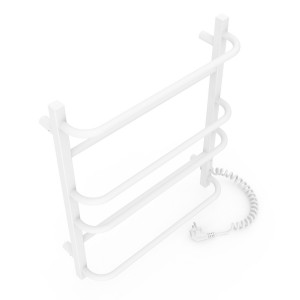 Электрический полотенцесушитель Laris Зебра Альфа ЧК8 500 х 800 Э подкл. слева R3 фото