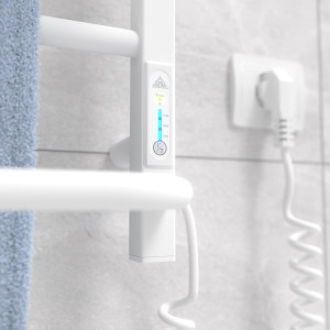 Электрический полотенцесушитель Laris Зебра Альфа ЧК8 500 х 800 Э подкл. слева R3 фото