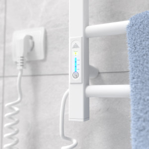 Электрический полотенцесушитель Laris Зебра Альфа ЧК10 500 х 900 Э подкл. слева R3 фото