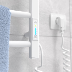 Электрический полотенцесушитель Laris Зебра Альфа ЧК10 500 х 900 Э подкл. справа R3 фото