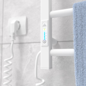 Электрический полотенцесушитель Laris Зебра Альфа ЧК6 500 х 600 Э подкл. слева R3 фото