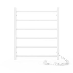 Электрический полотенцесушитель Laris Зебра Змеевик 25 ЧК3 500 х 500 Э с 2-мя полками подкл. слева фото