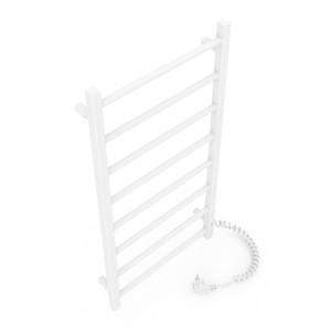 Электрический полотенцесушитель Laris Зебра Змеевик 25 ЧК3 500 х 500 Э с 2-мя полками подкл. справа фото