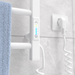 Электрический полотенцесушитель Laris Зебра Альфа ЧК8 500 х 800 Э подкл. справа R3 фото