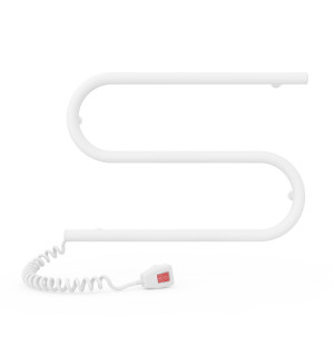 Электрический полотенцесушитель Laris Зебра Змеевик 25 ЧК2 500 х 330 Э подкл. слева фото